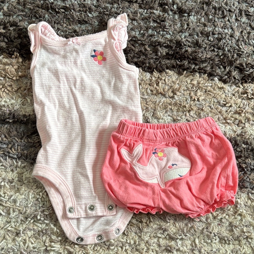 Carter’s Pink Whale Outfit